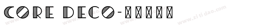 Core Deco字体转换